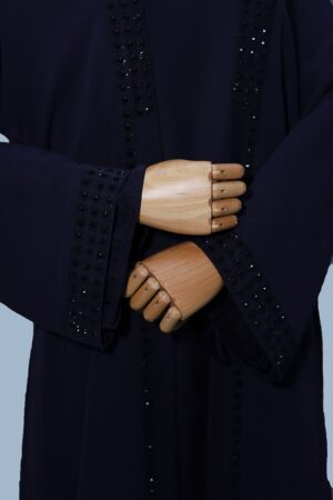 front-open-stone-work-abaya-waist-belt-navy-blue-3.jpg